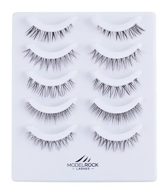 MODELROCK Lashes NANO - LITE NAKED NATURALS "PETITE WISPIES" Collection - 5 Pair Set