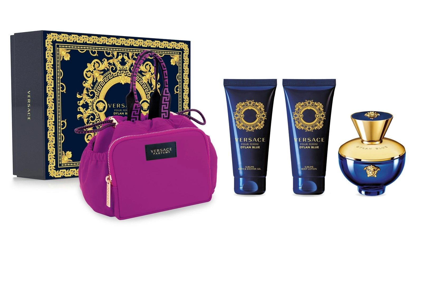 Versace Dylan Blue Pour Femme EDP 100ml 4 Piece Gift Set