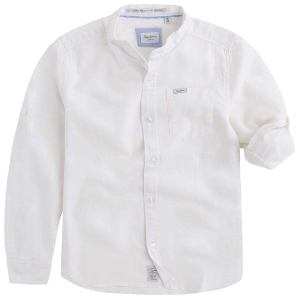 Pepe Kids Pepe Jeans Boys Malcom Jr Shirt Optic White