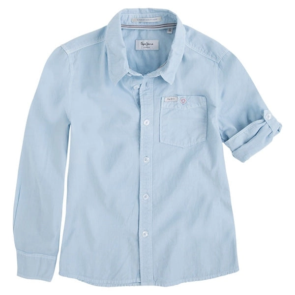 Pepe Kids Pepe Jeans Boys Moe Jr Shirt Fade Blue