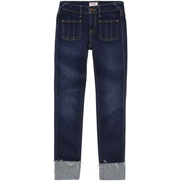 Pepe Kids Pepe Jeans Girls Pixlette Turn Up Jeans Dark Denim