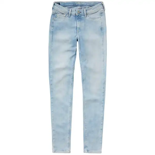 Pepe Kids Pepe Jeans Girls Jena Teen Denim Jeans Light Blue