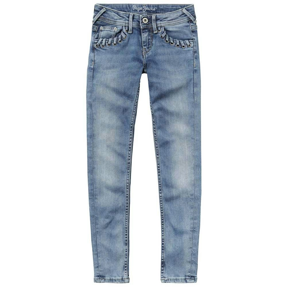 Pepe Kids Pepe Jeans Girls Ariella Laced Skinny Jeans Denim