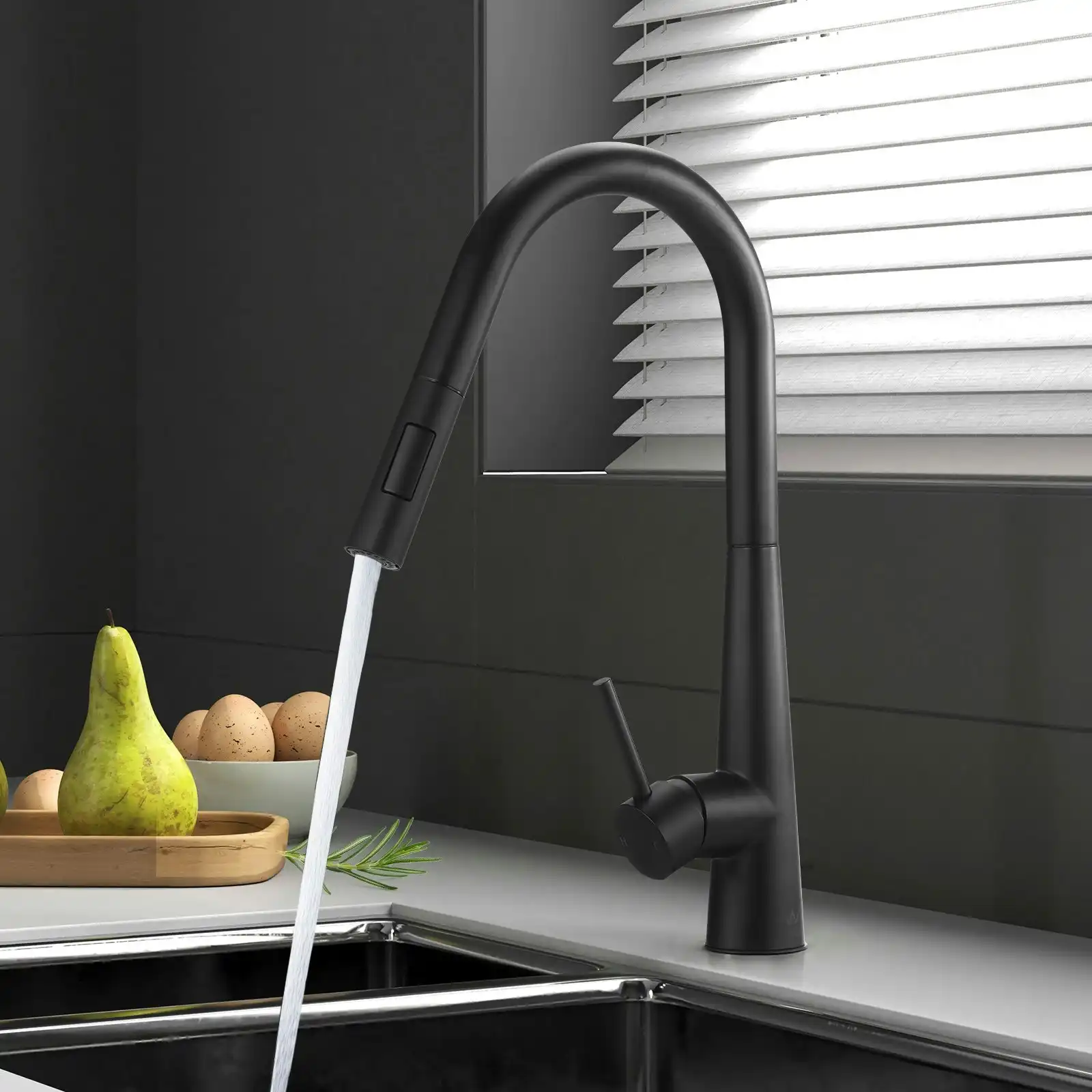 Welba Kitchen Mixer Tap Pull Out Faucet Black