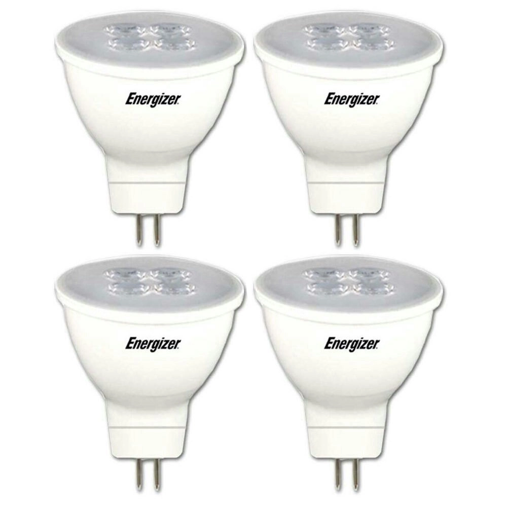 4x Energizer LED GU5.3/MR16 5.6W 12V Warm White Downlight Spot Light Bulb