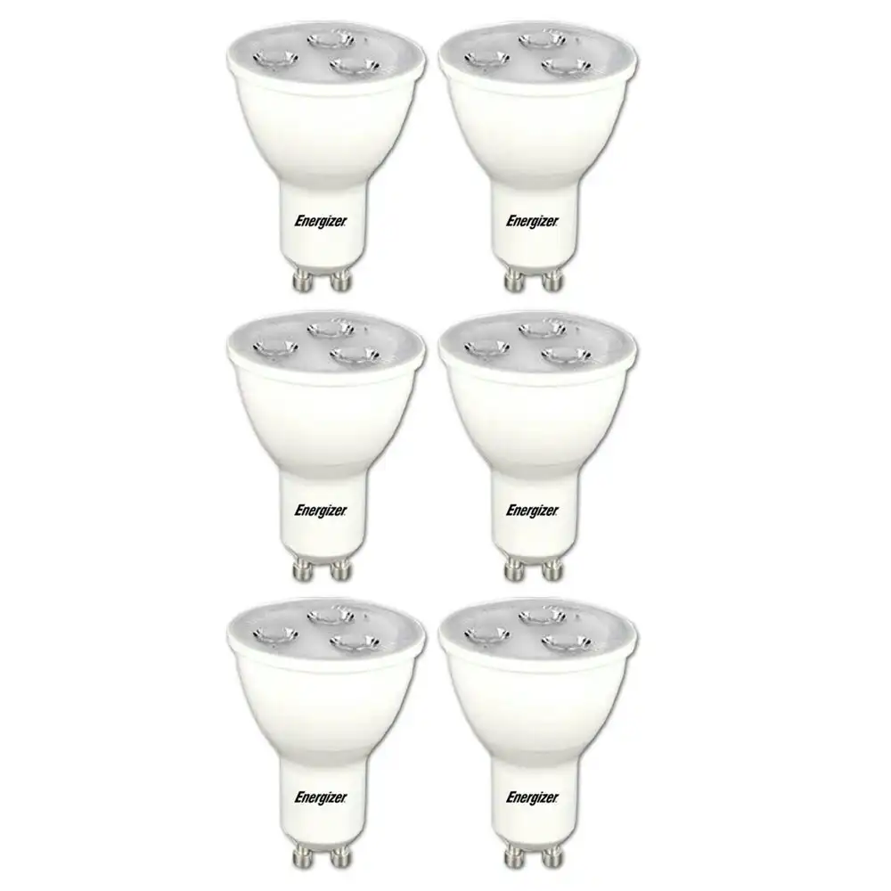 6x Energizer LED GU10 3.4w 220V Warm White Downlight Spot Light Bulb Lamp Bulb