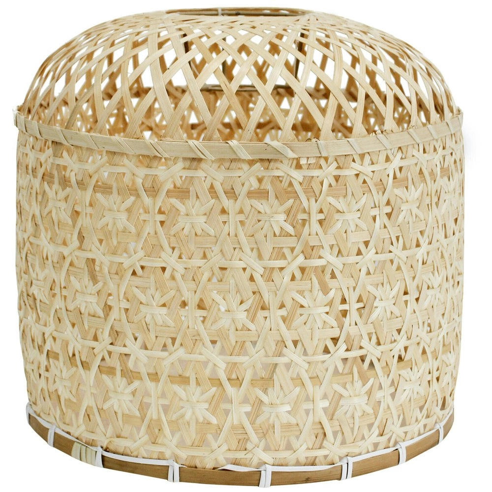 LVD Alfresco Bamboo 40cm Pendant Hanging Lamp/Fixture Cover /Dining NTRL