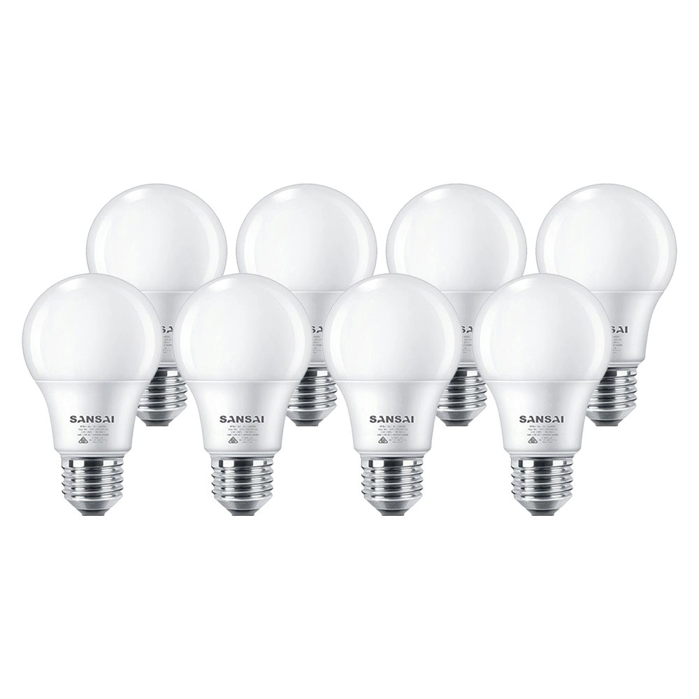 8PK Sansai 12W E27 LED Bulb Light Lamp Globe Screw 6500K 1050 Lumens Cool White