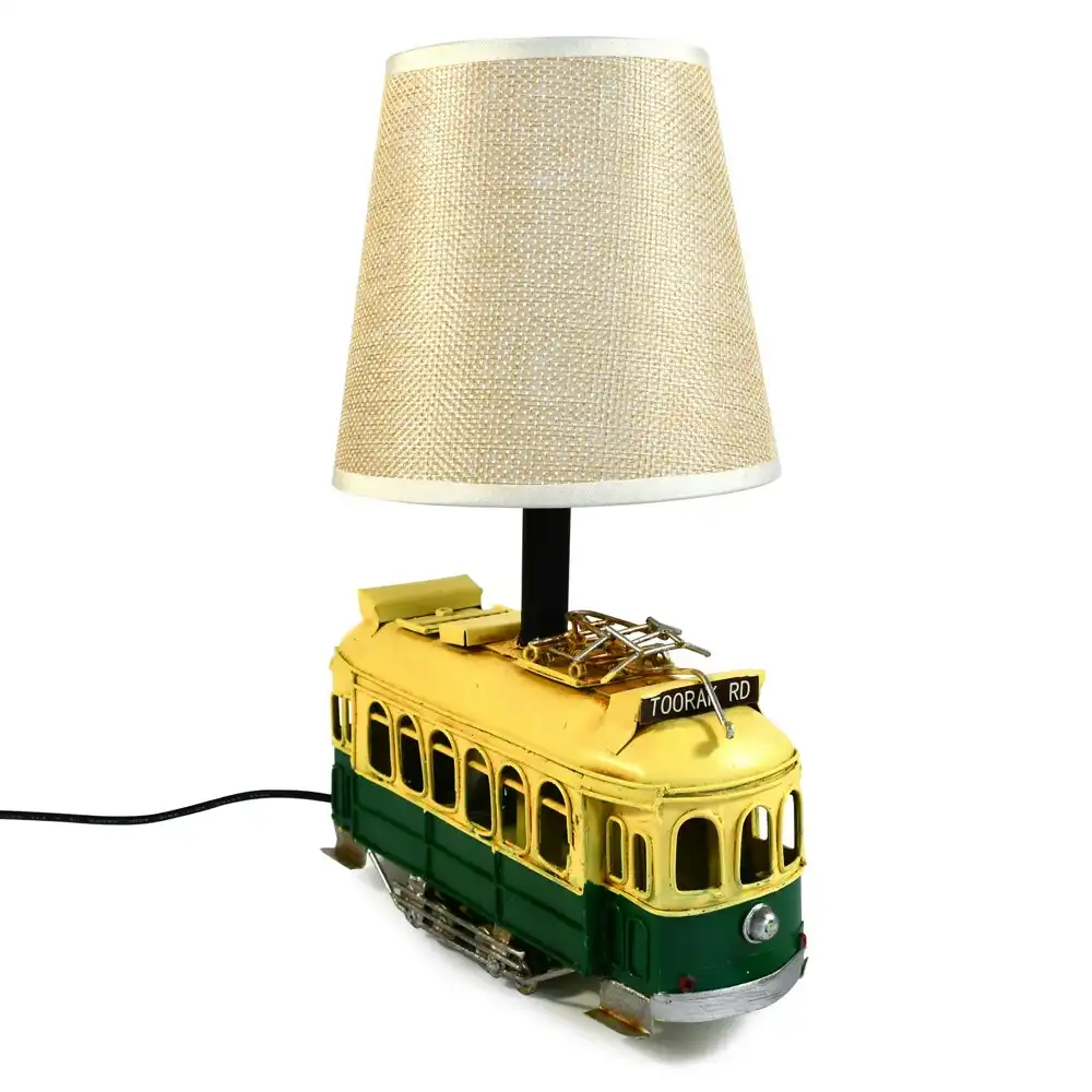 Auto Petit USB LED Desk/Table Lamp Melbourne Tram 20x26cm Retro Home Décor