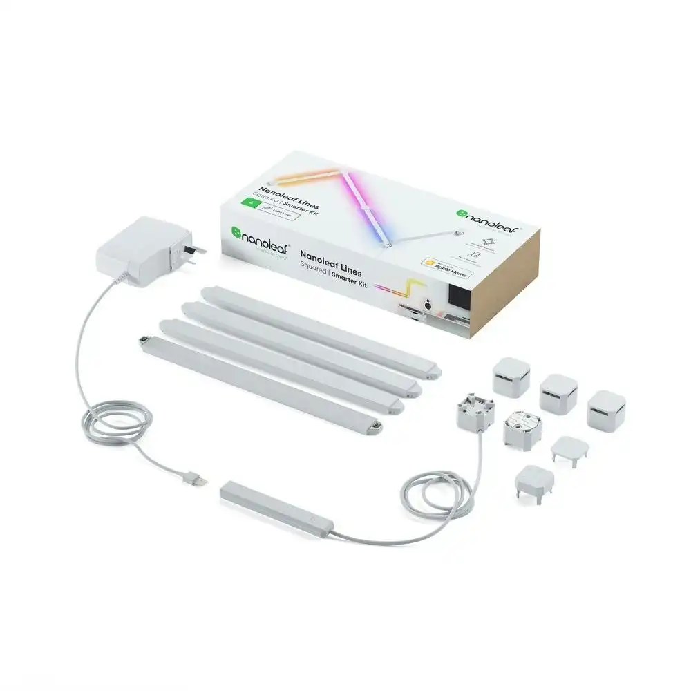 Nanoleaf 4 Lines 90 Degrees Wall Smart Home LED Light Squared Starter Kit