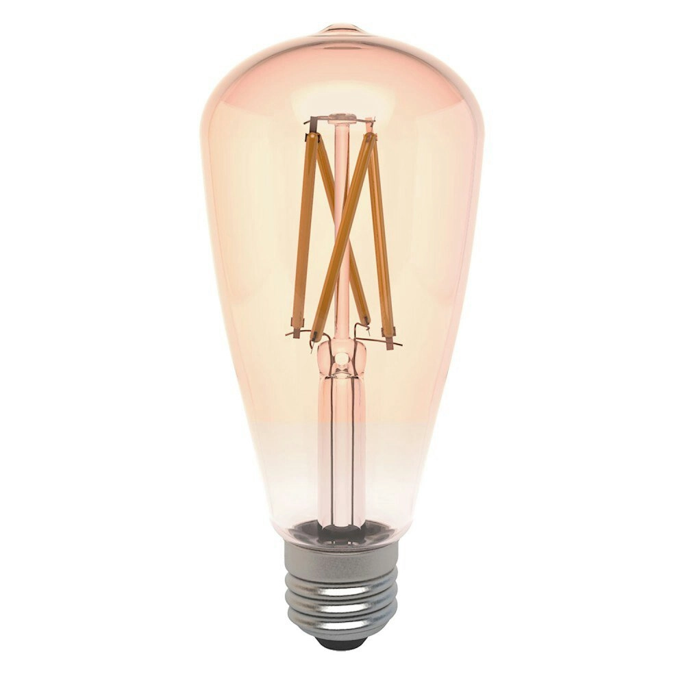 Laser SmartHome LED Smart E27 ST64 Filament Light Bulb Amber 800LM App Control