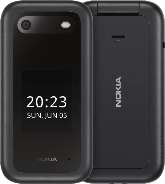 Nokia 2660 Dual SIM 4G FLIP BIG Button Phone Unlocked - Black