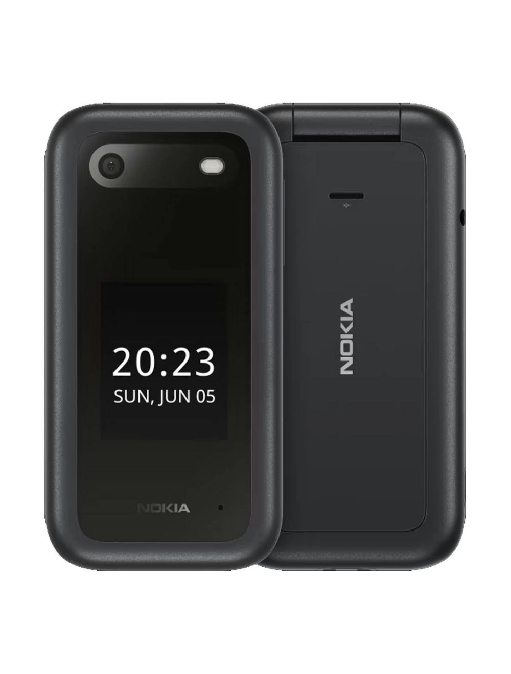 Nokia 2660 Flip (Dual Sim, 2.8", 32GB, 4G) Cradle Bundle - Black