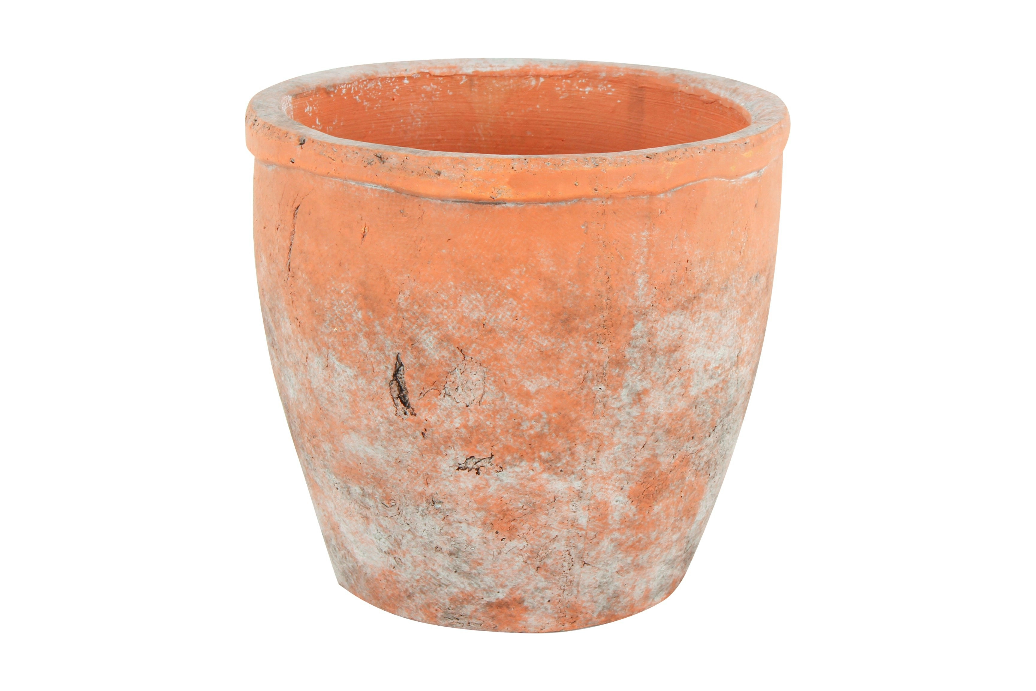 Sersi Antiqued Face Concrete Pot Terracotta 17 x 17 x 16cm