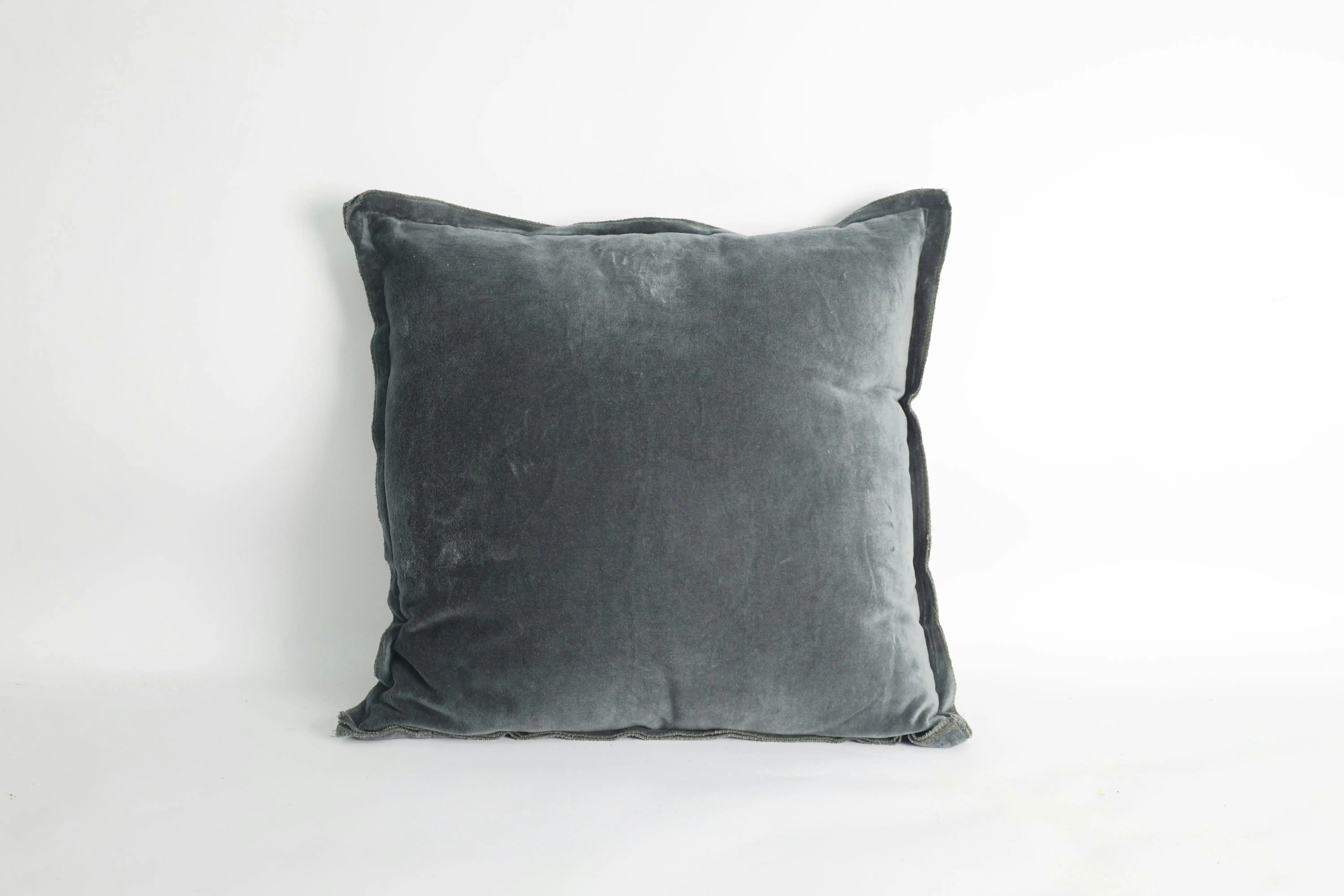 Royce Velvet Cushion Charcoal 50 x 50cm