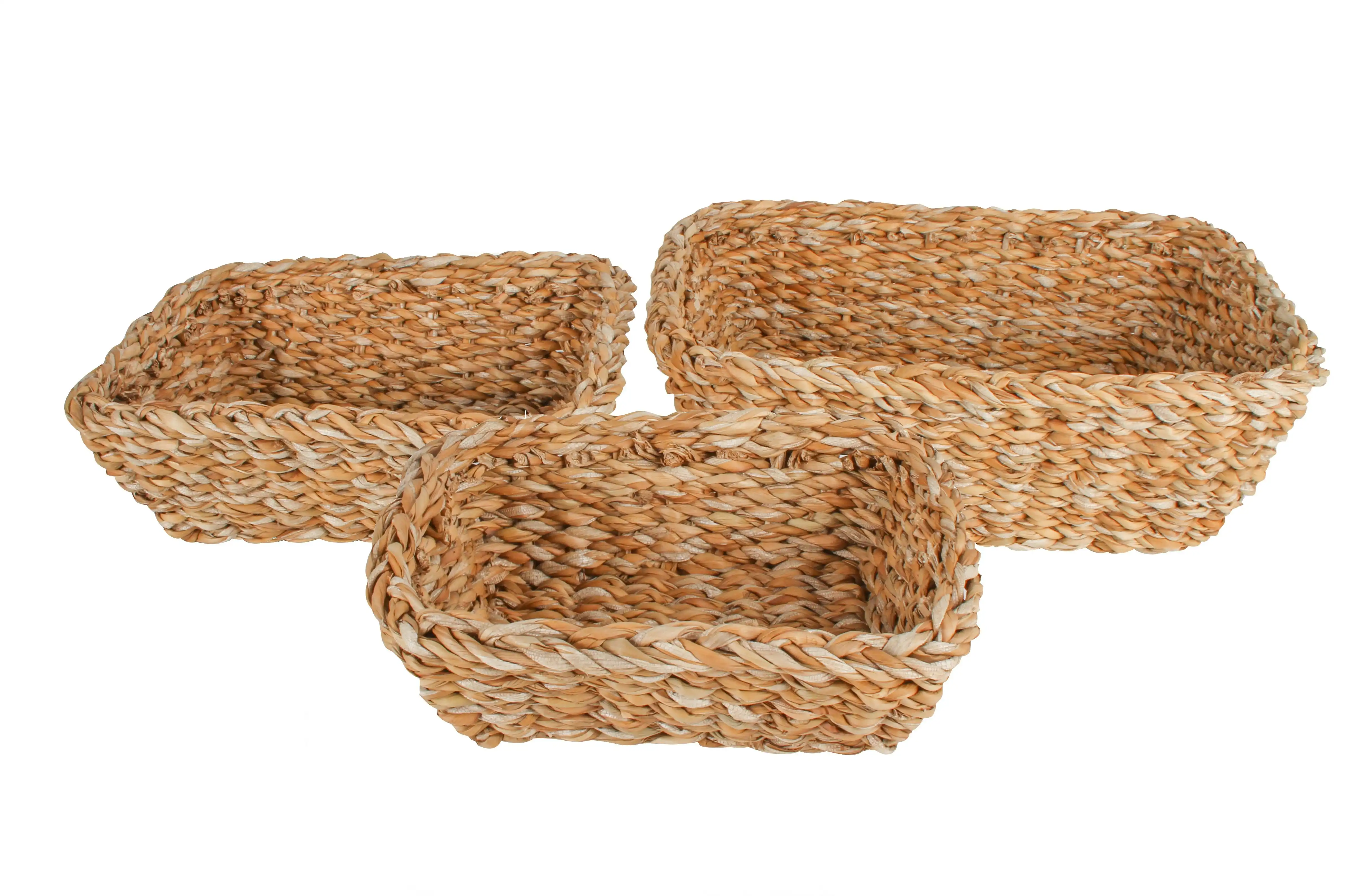 Coolangatta Set Of 3 Seagrass Rectangle Basket