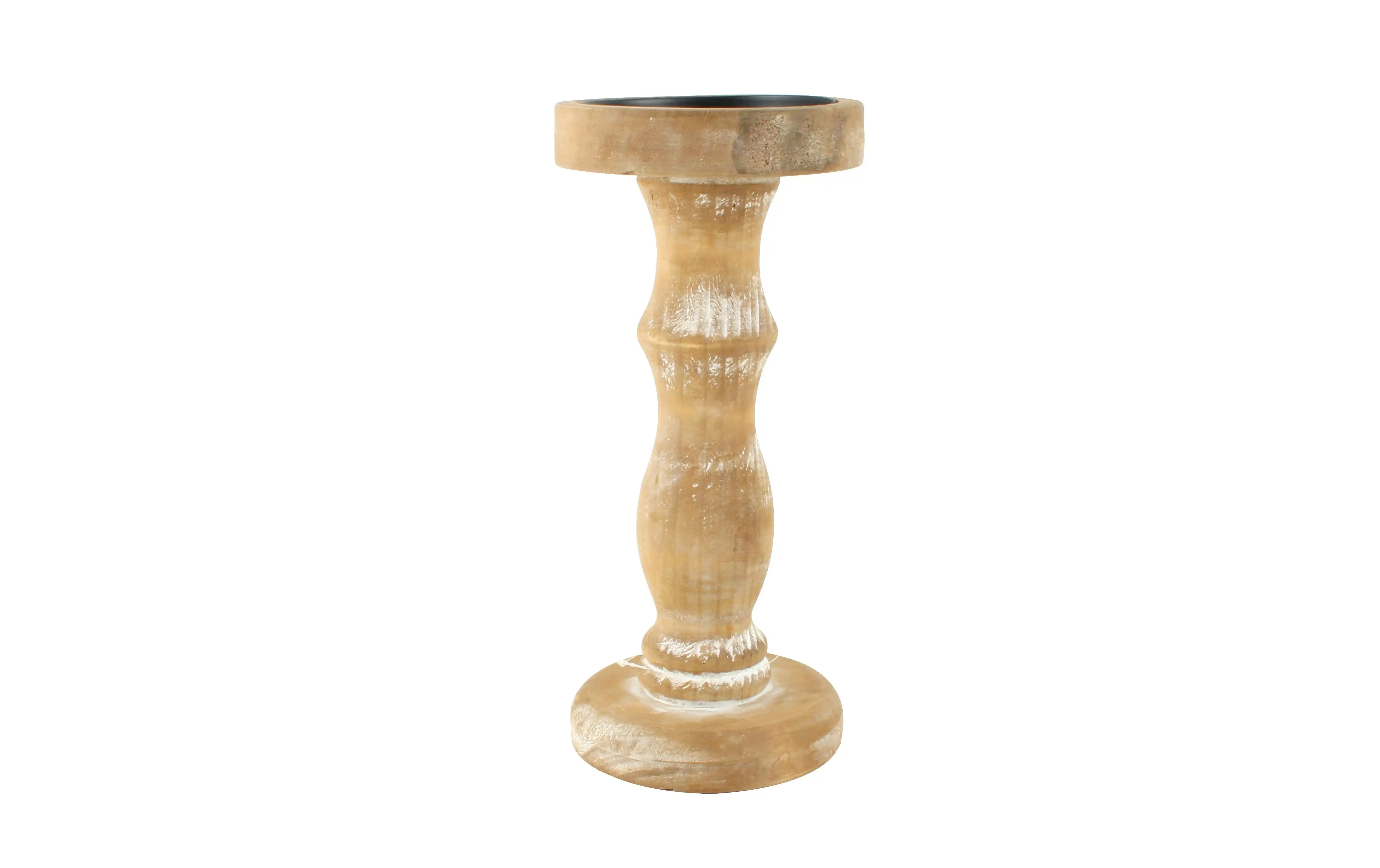 Idra Wooden Candle Holder 32 x 14 x 14cm