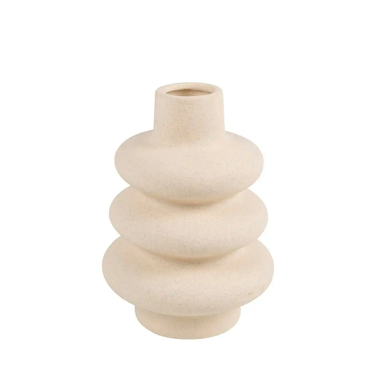 Azina Ceramic Vase Cream 24 x 18 x 18cm