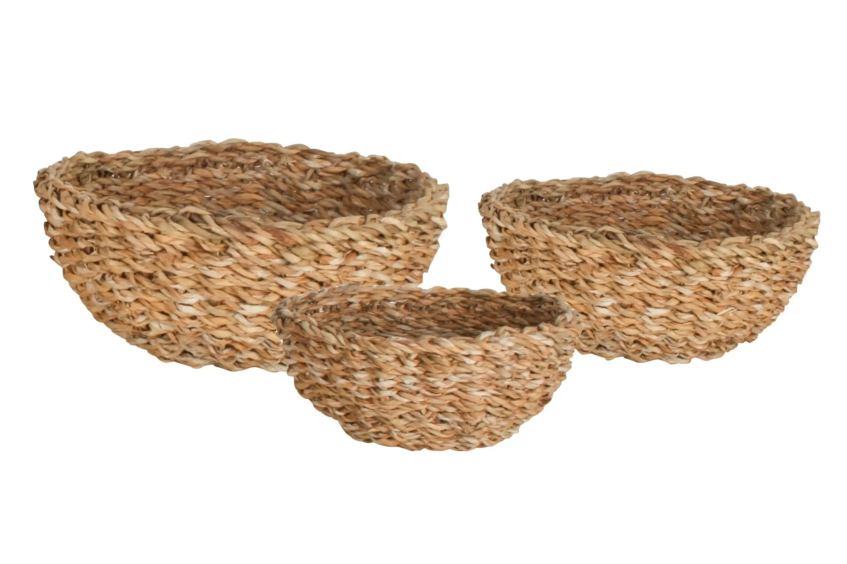 Yeppoon Set Of 3 Seagrass Round Bowl