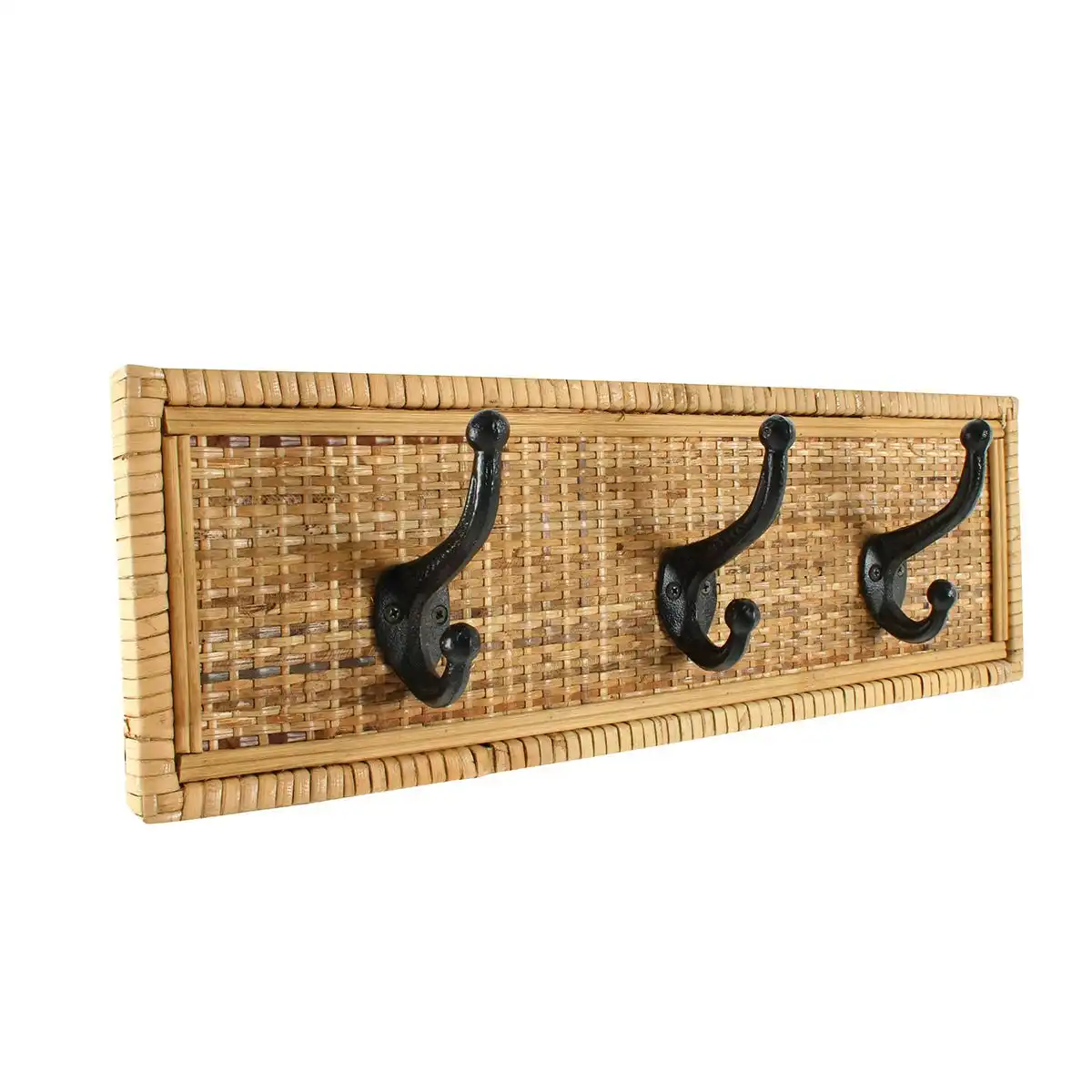 Idona Rattan 3 Hook Wall Mount