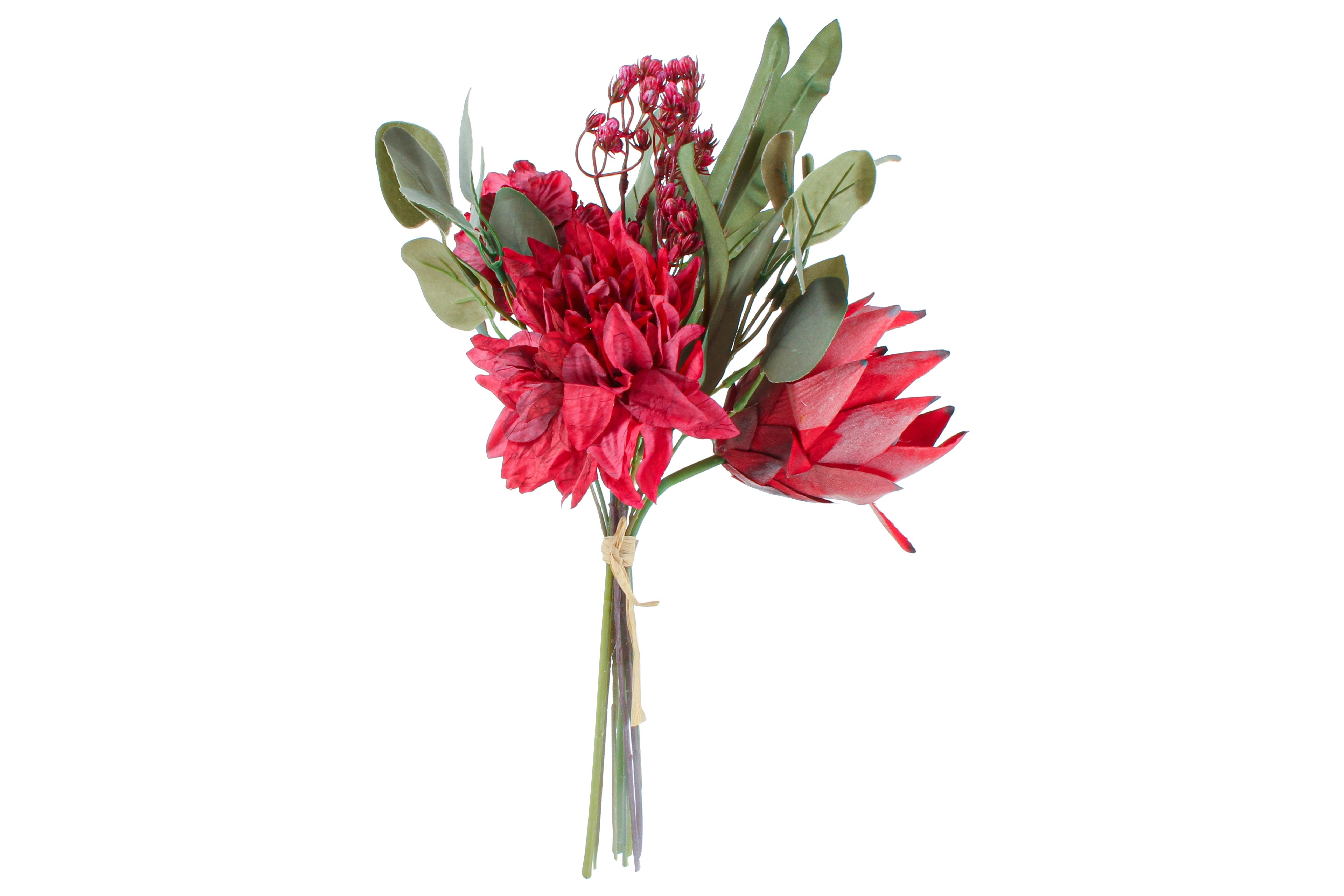 Faux Protea and Rose Bouquet 37cm