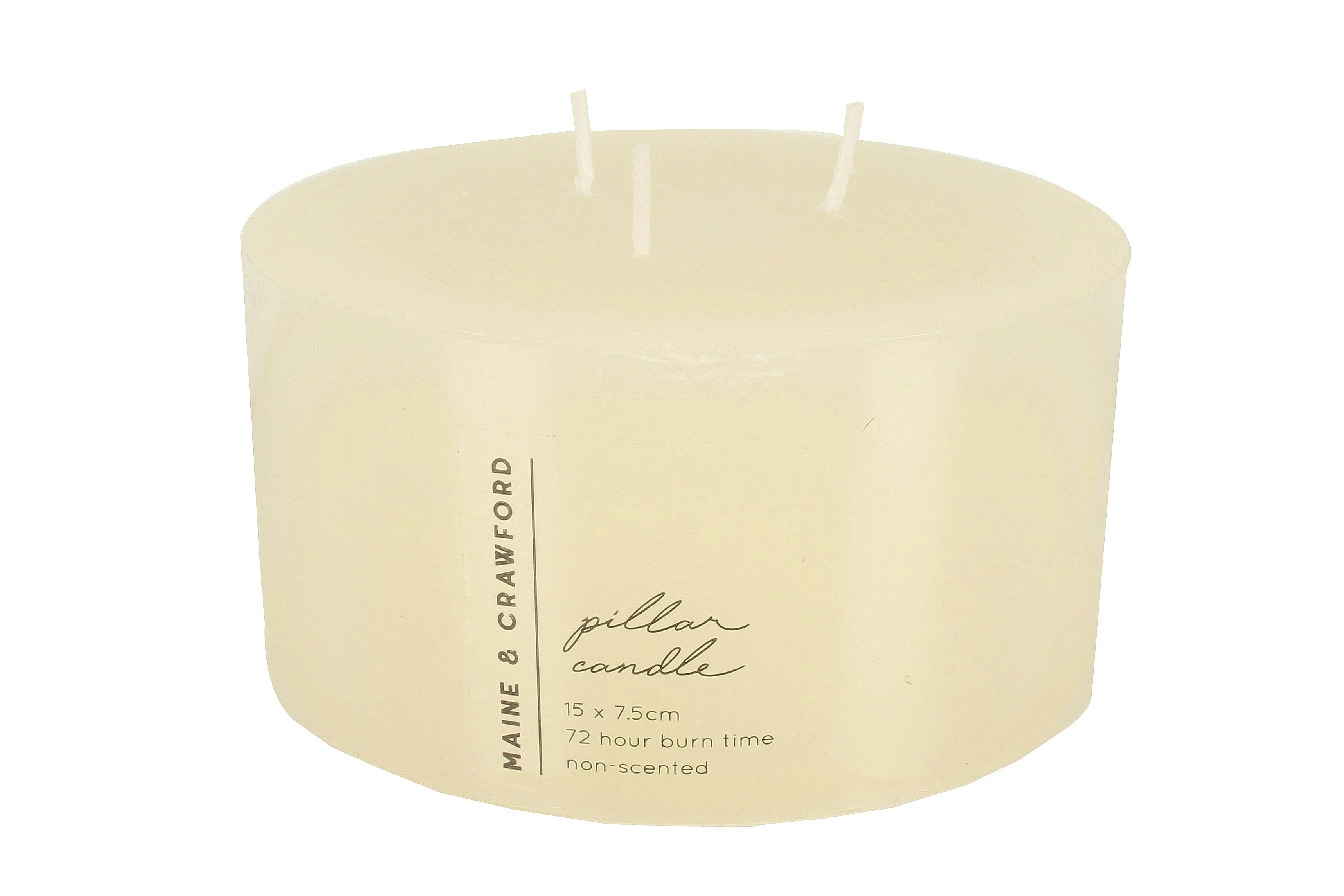 Large 3 Wick Pillar Candle