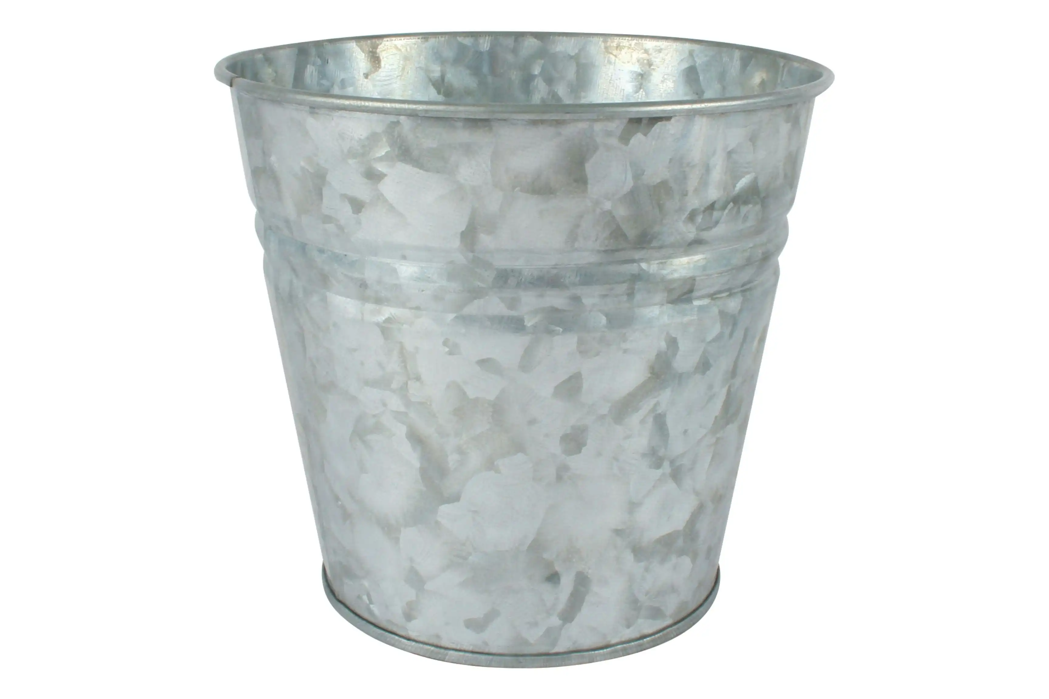 Loke Antiqued Silver Plant Pot 14 x 13cm