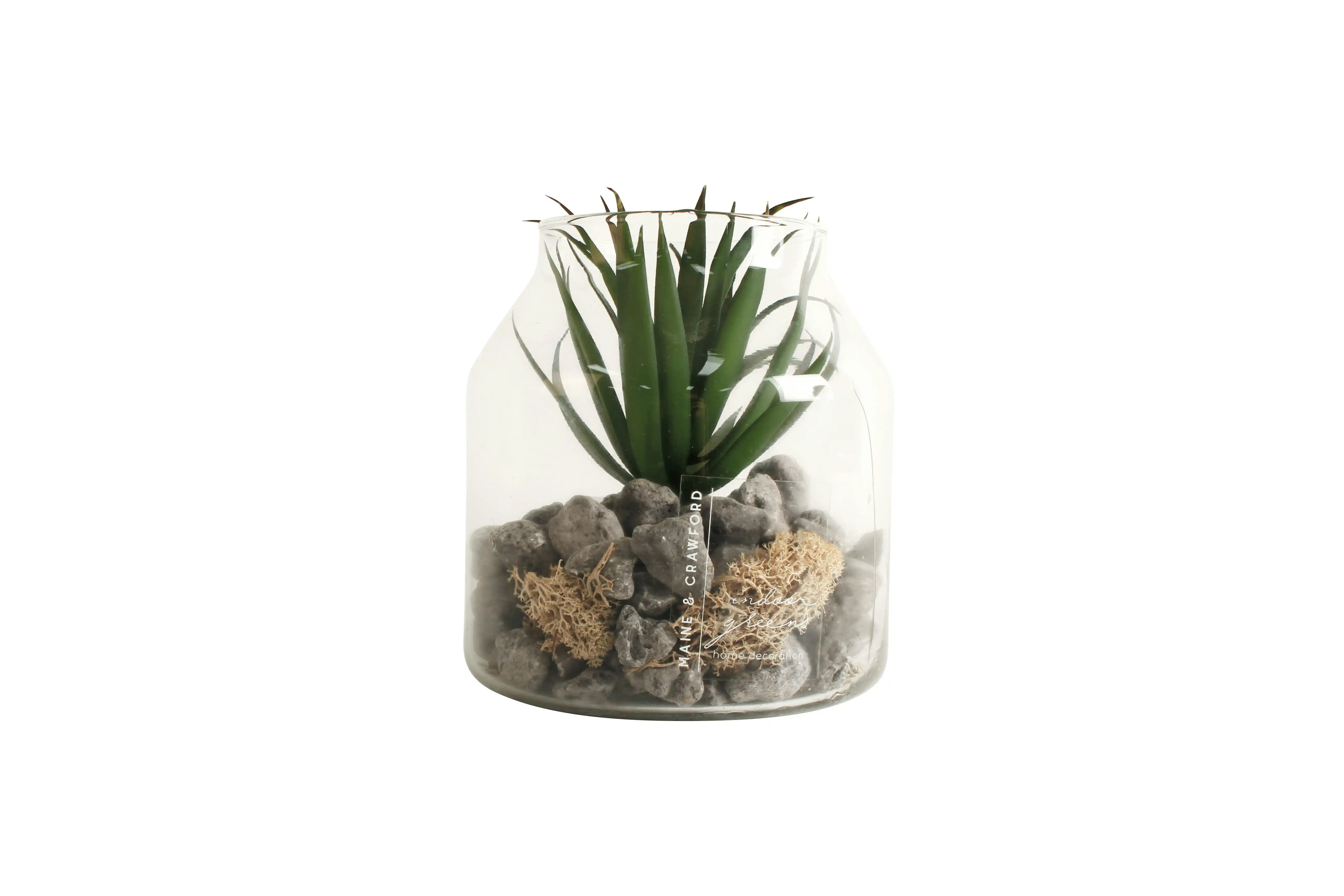 Bane Faux Succulent Terrarium 15 x 15 cm