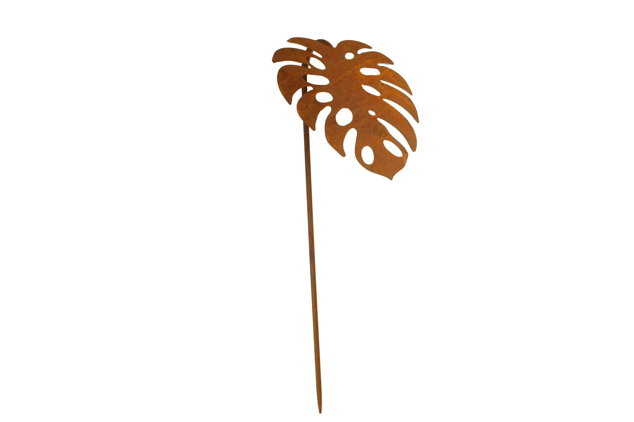 Monstera Leaf Cast Iron Outdoor Ornament 140 x 38 cm