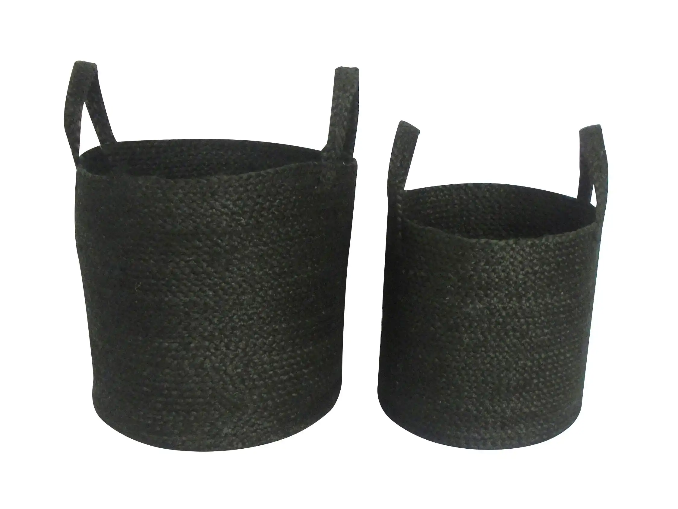 Ianira Jute Handle Round Baskets Set Of 2