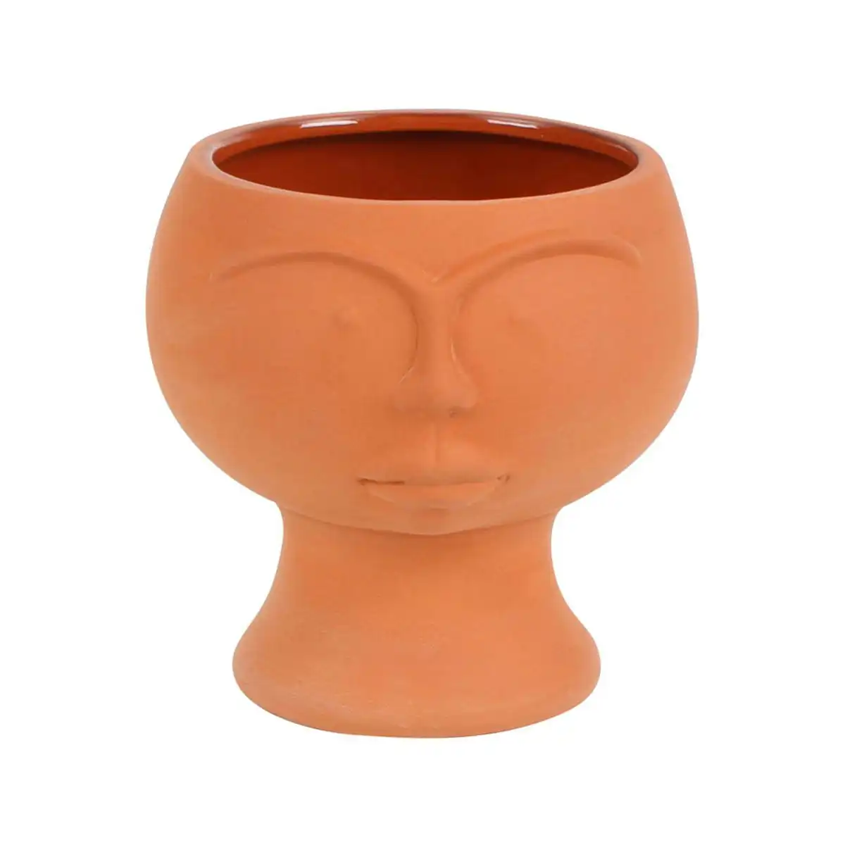 Dale Ceramic Face Short Planter 12 x 11.5 x 11.5cm