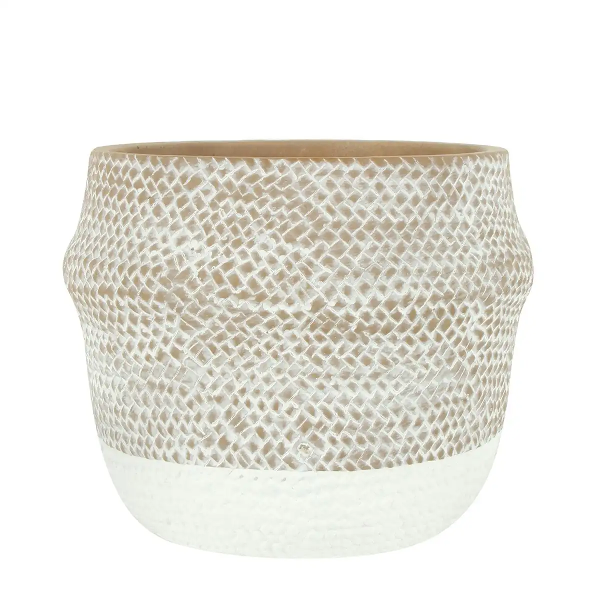 Bacia Cement Pattern Pot 19 x 17 cm