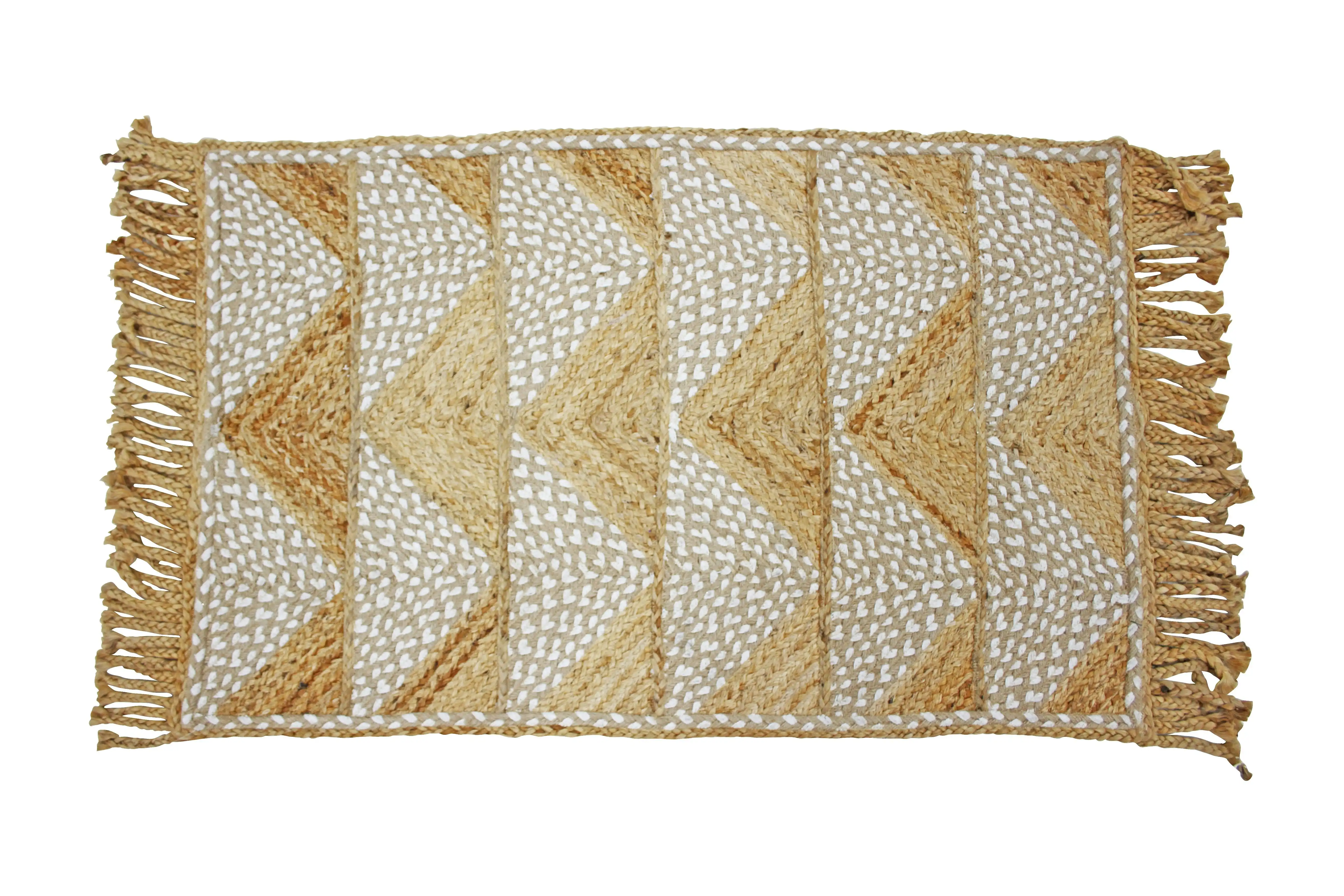 Laaj Jute Cotton Braided Rug 90 x 60cm