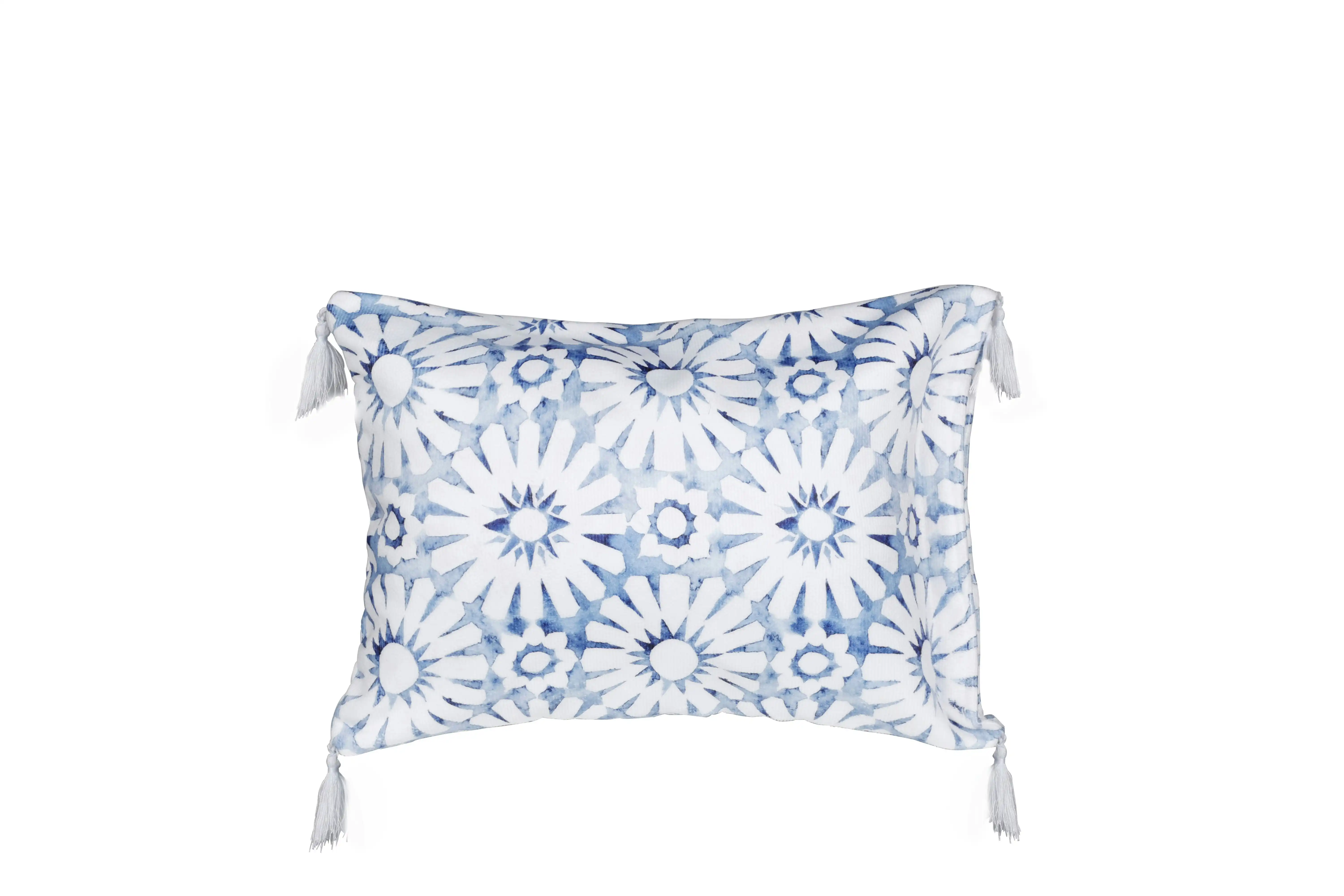 Inflatable Beach Pillow 42 x 29.5cm - Indigo Waters