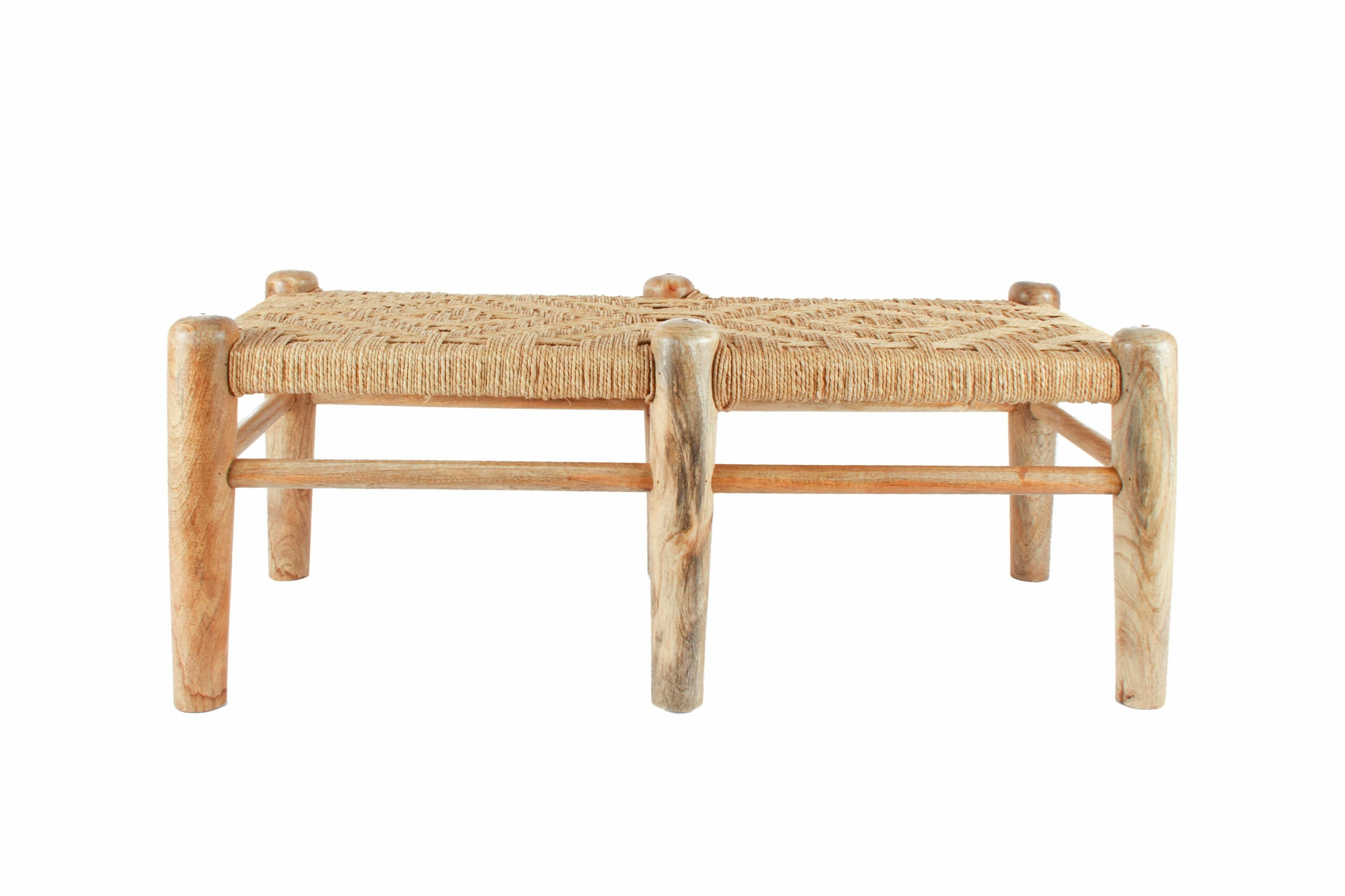 Natural, Mango Wood Bench, 100 x 50 x 45cm