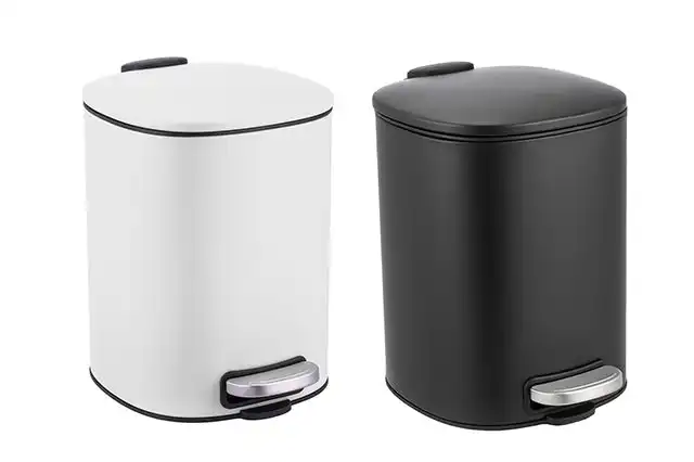 Stainless Steel 5L Pedal Bin 2 Asst