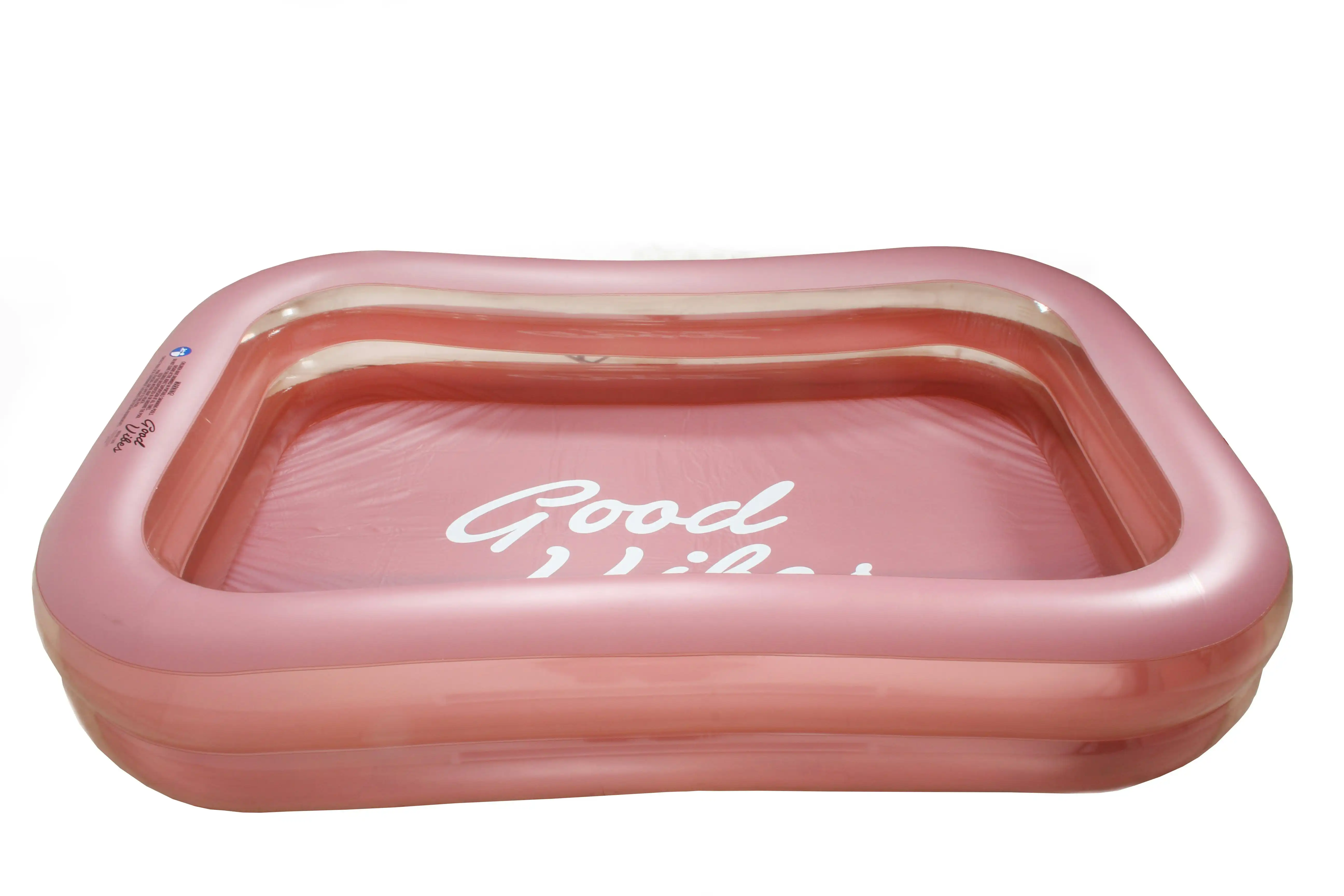 Good Vibes Fam Pool Pink 262 x 175 x 50cm