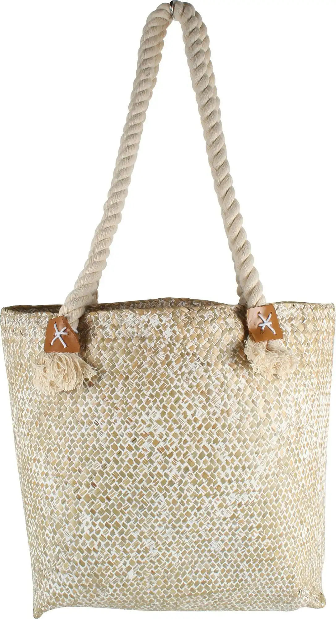 Haven Straw Bag With Rope Handle 41 x 36 x 13cm