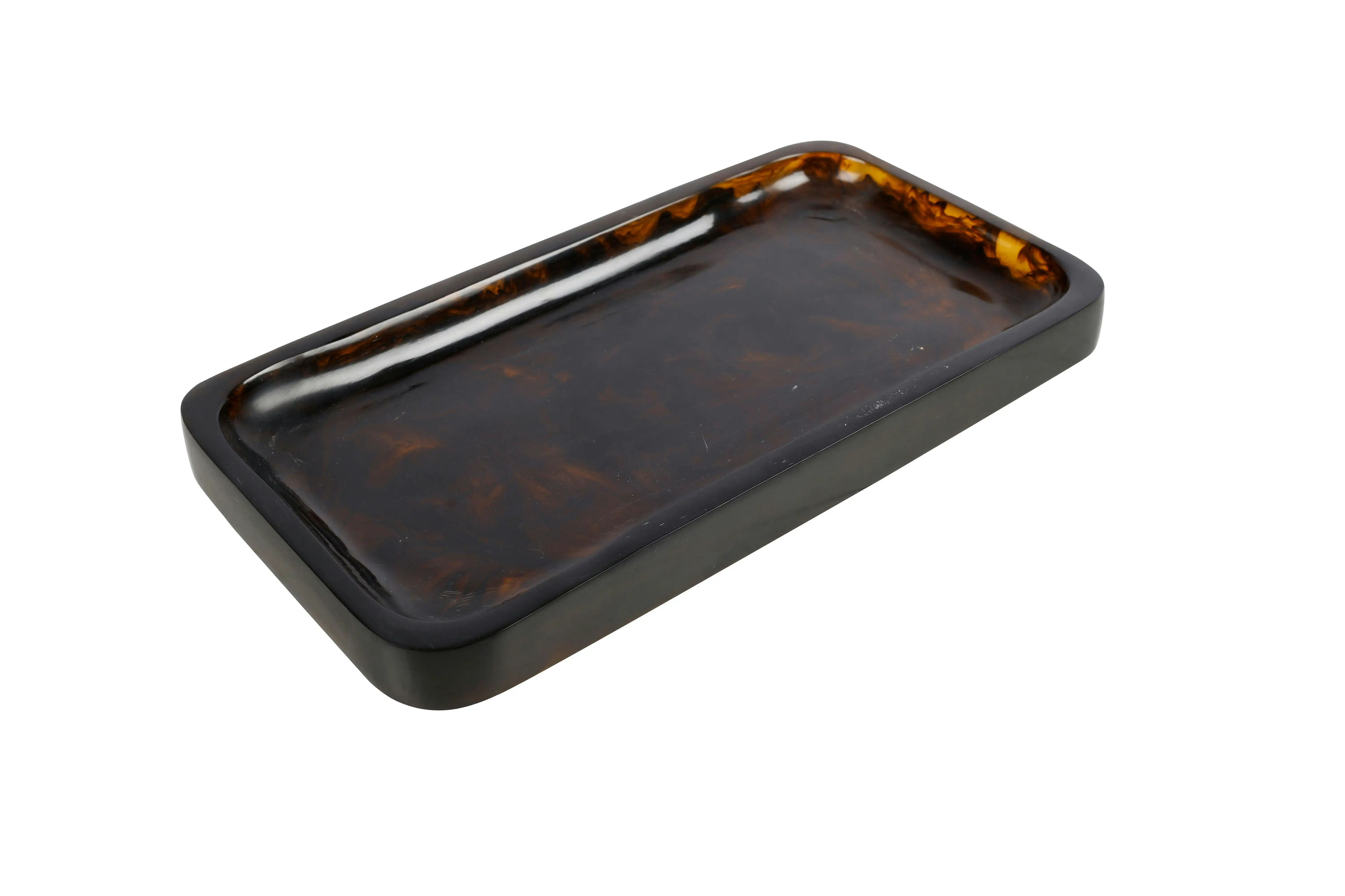 Ophelia Resin Tray - Tobacco