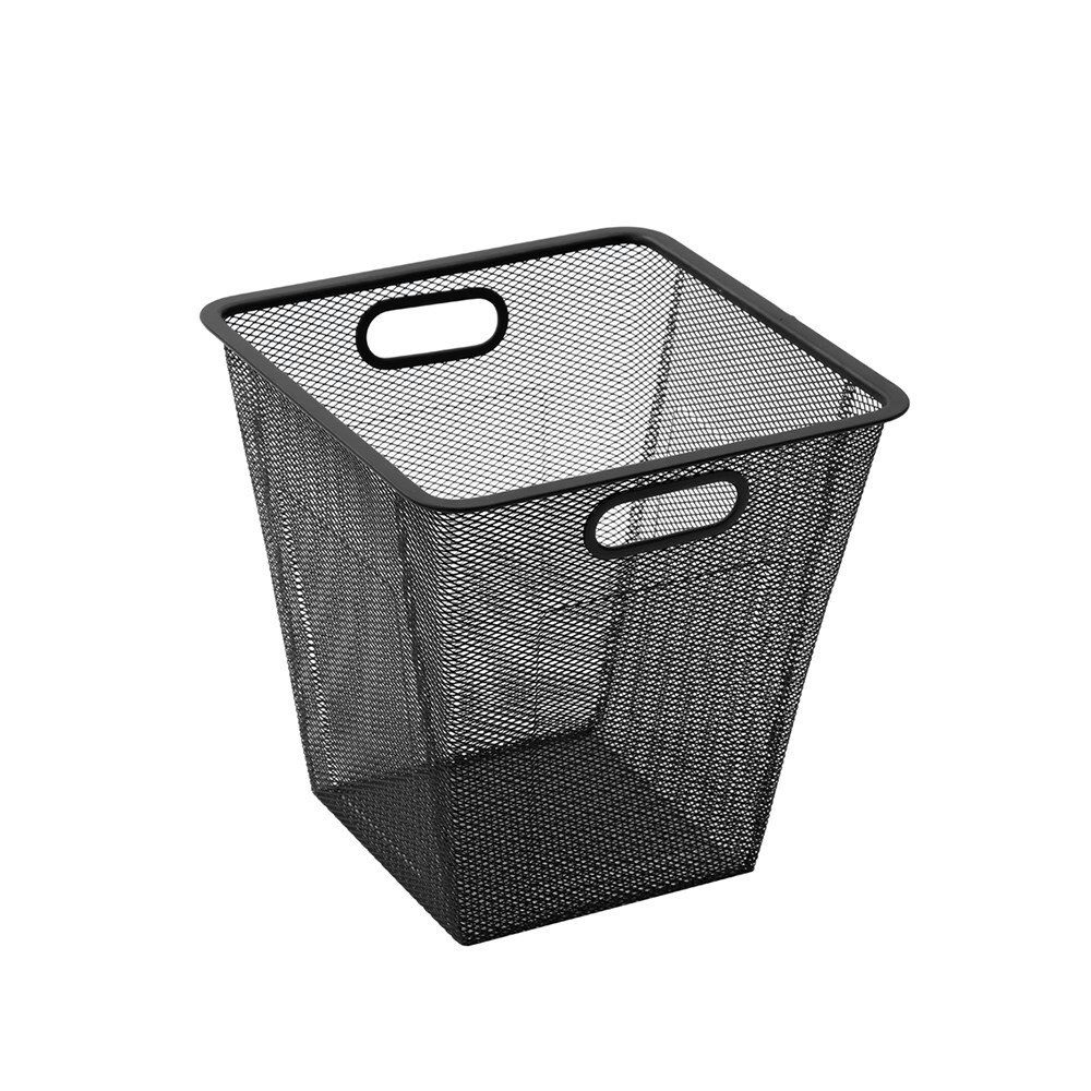 Boxsweden Mesh Storage Basket 28x28cm Home Organiser Container Case Holder BLK