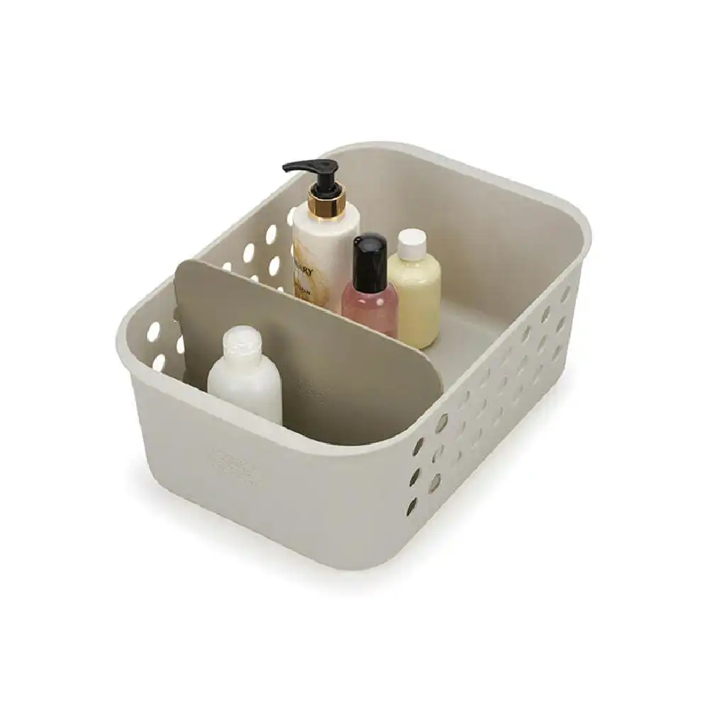 Joseph & Joseph EasyStore 35cm Storage Basket Home Bath Organiser Large Ecru