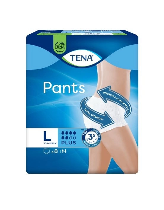 TENA Pants Plus Large 8 Pack