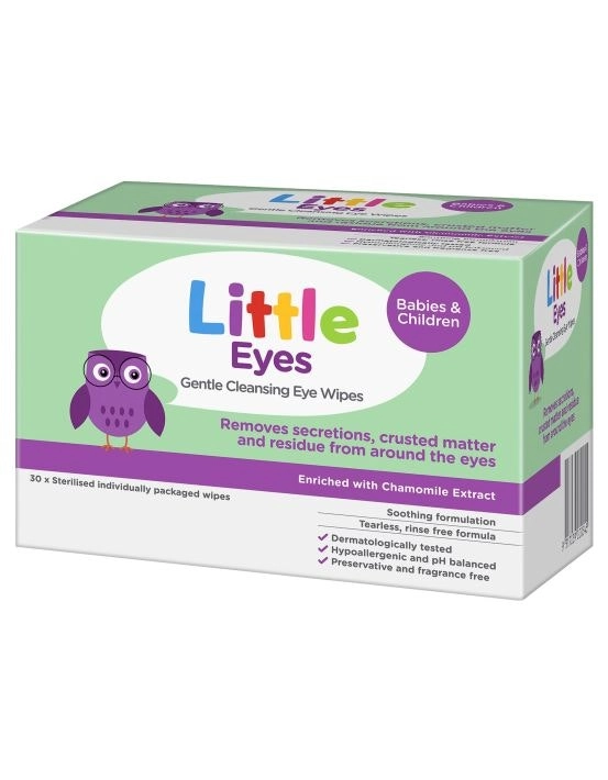 Little Eyes Gentle Cleansing Eye Wipes 30 Pack