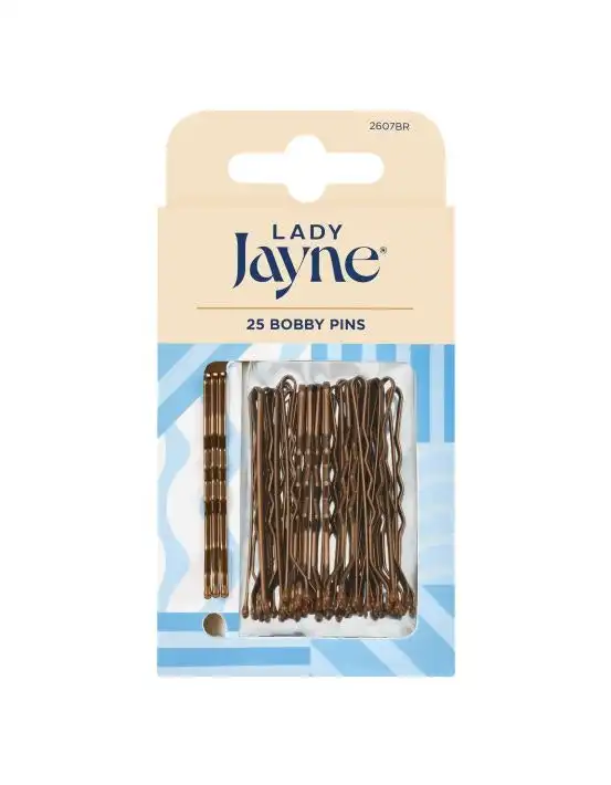 Lady Jayne Brown Bobby Pins 25 Pack