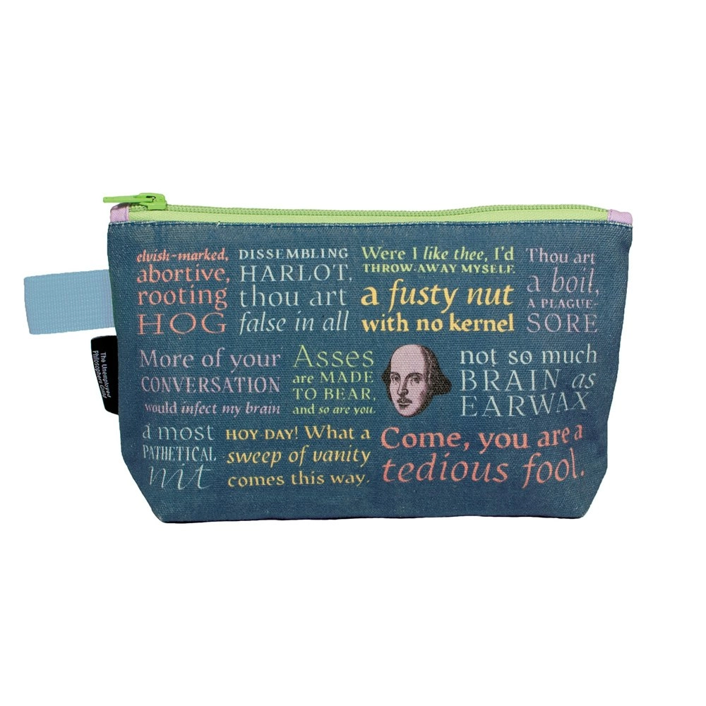 Unemployed Philosophers Guild 23cm Shakespearean Insults Bag Personal Organiser