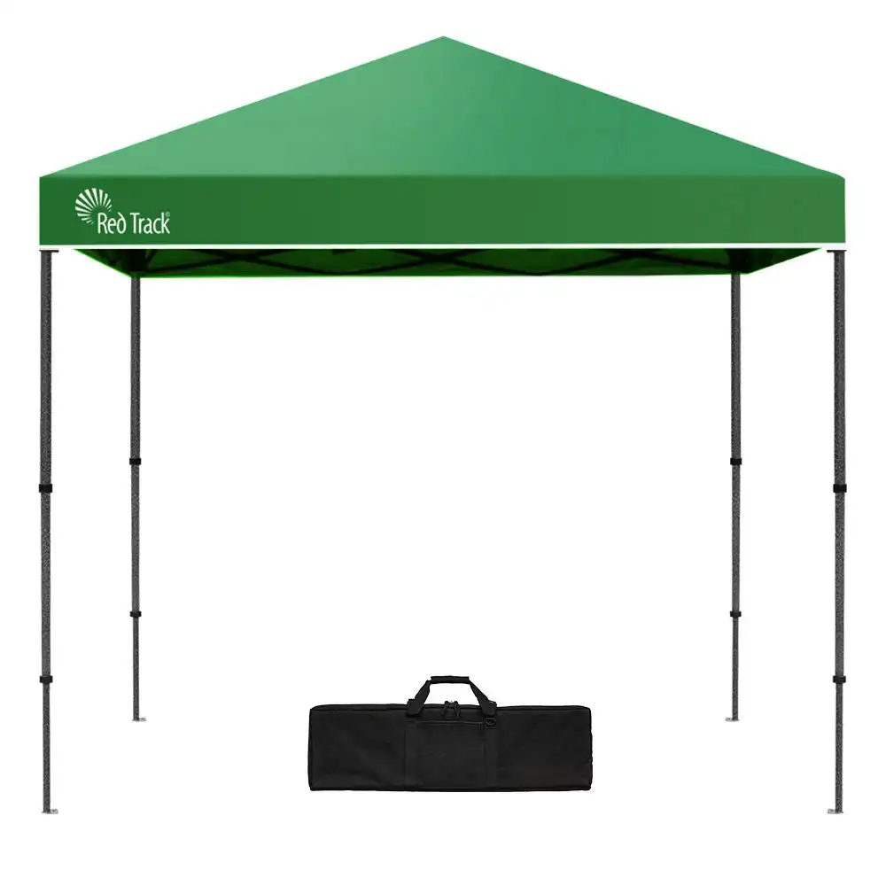 Red Track 3x3m Folding Gazebo, Most Compact Foldable Design, Carry bag, Portable Outdoor Popup Marquee for Camping Beach, Green