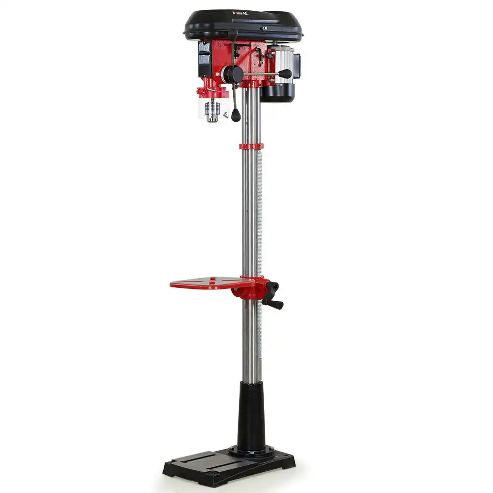 Baumr-AG 600W 12 Inch Pedestal Floor Drill Press, 16 Speeds, 16mm Chuck (DP19)