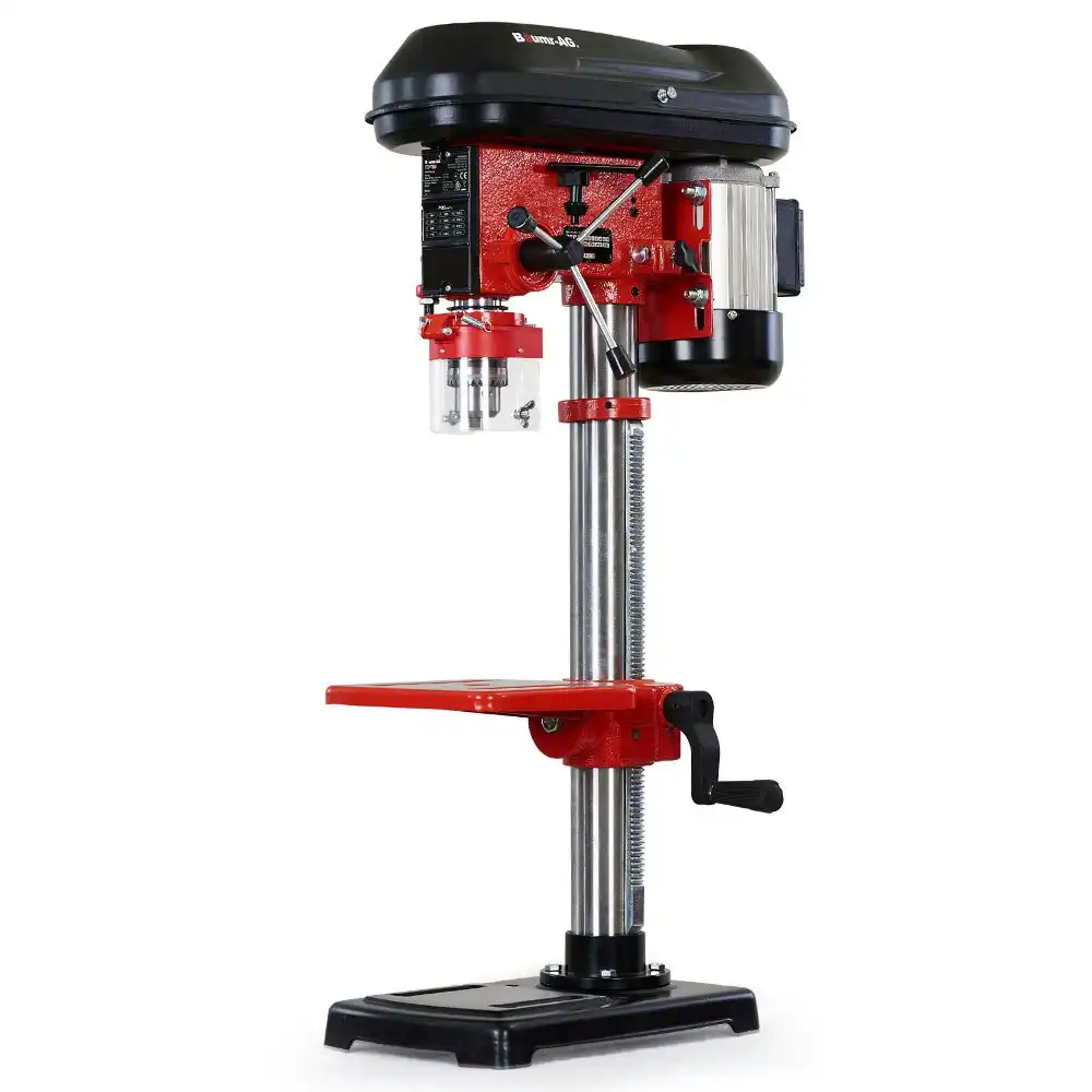 Baumr-AG DP15 600W 10 Inch Pedestal Bench Drill Press, 12 Speeds, 16mm Chuck (DP15 II)