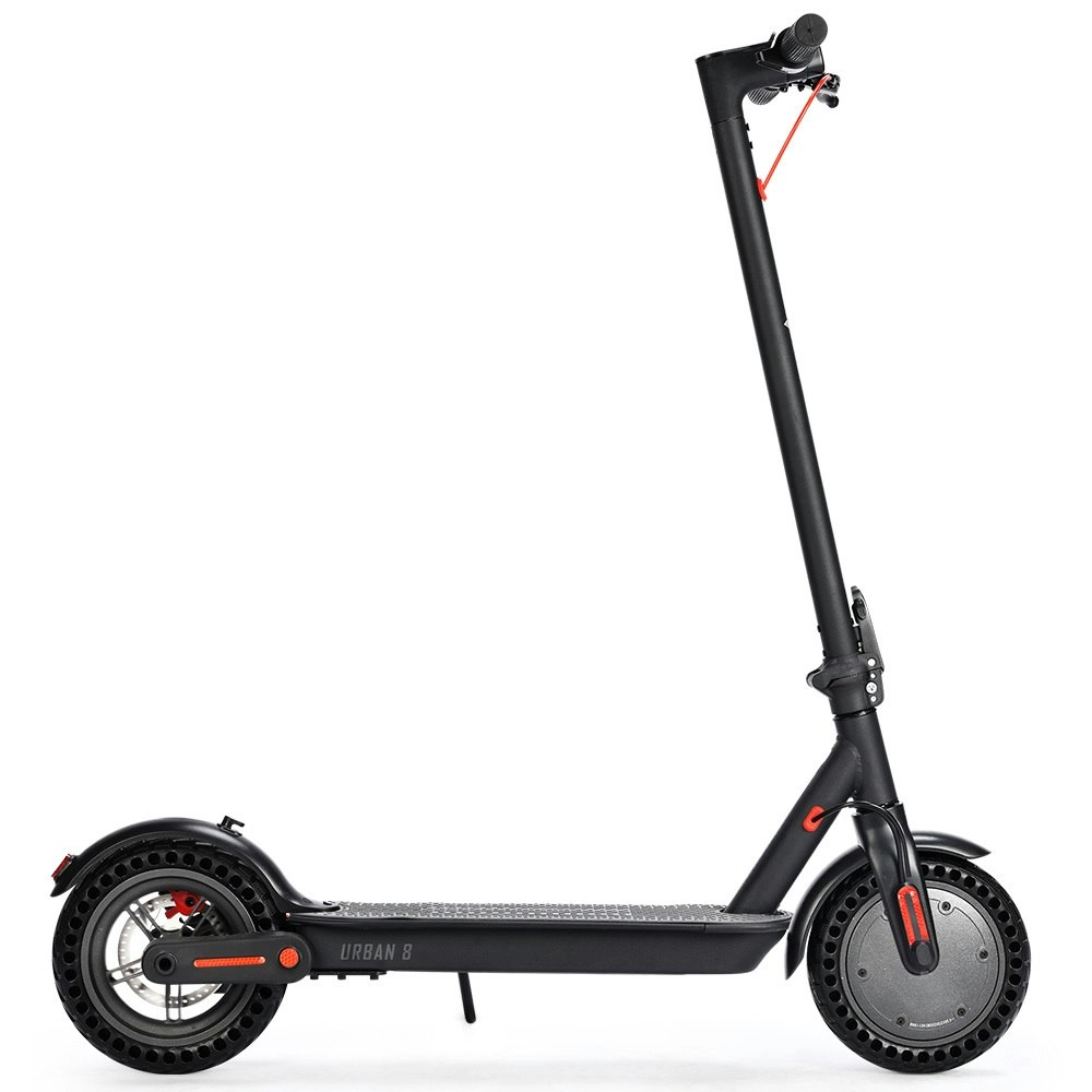 Alpha Urban 8 Electric Scooter, Suspension, 25km Range, 8.5-Inch Wheels, Brushless Motor, Motorised Commuter eScooter for Adults, Black