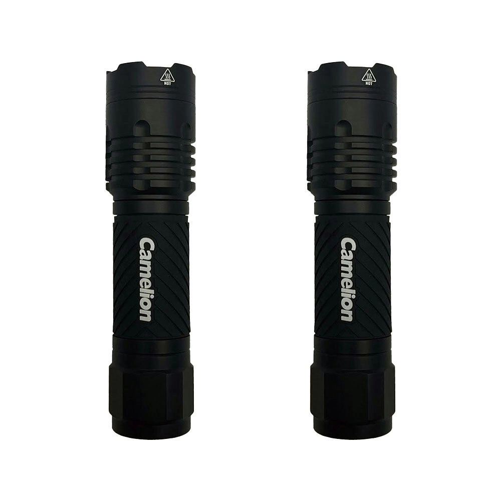 2PK Camelion 3-Mode LED 3xAAA Battery Outdoor Camping Flashlight w/Zoom Focus